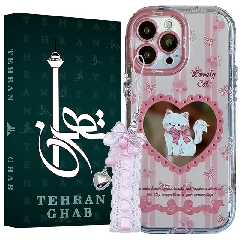 کاور تهران قاب مدل AYOT مناسب برای گوشی موبایل اپل iPhone 15 Pro Max به همراه بند آویز