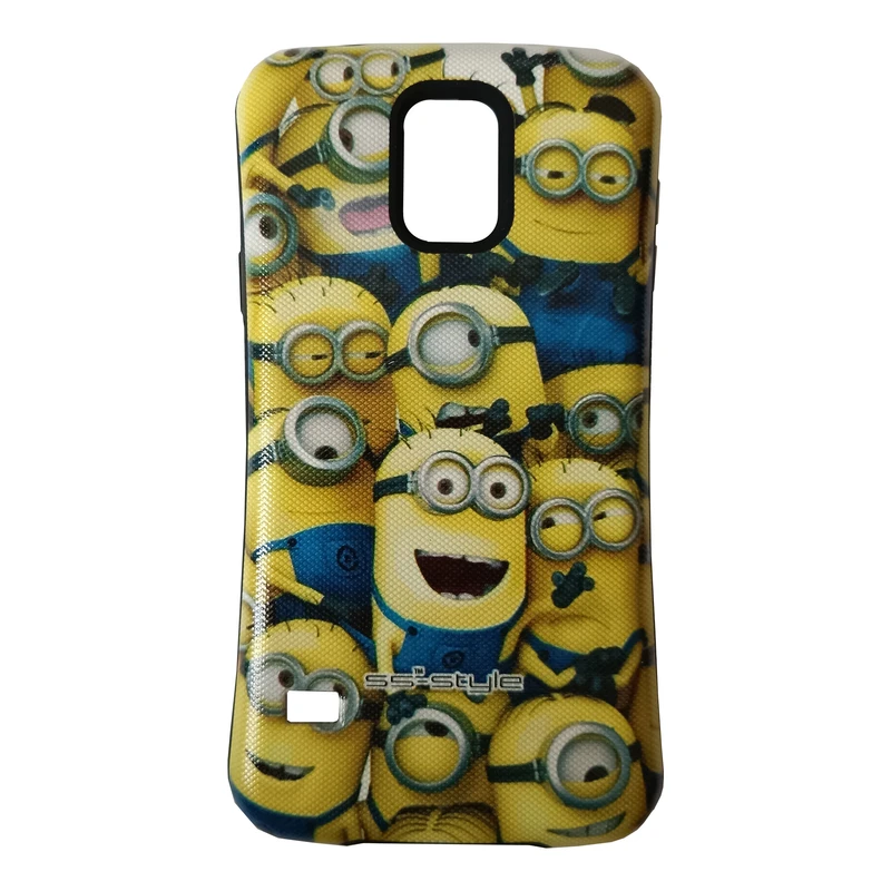 کاور مدل 360 درجه ضد ضربه کد 25-0 طرح مینیون ها مناسب برای گوشی موبایل سامسونگ Galaxy S5