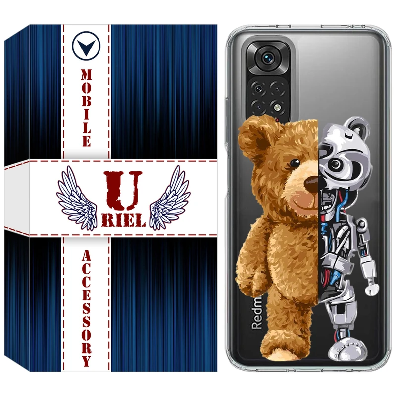 کاور یوریل مدل Clear کد 40 طرح خرس مناسب برای گوشی موبایل شیائومی Redmi Note 11 4G / Redmi Note 11S