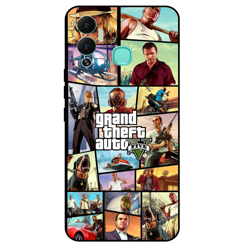 کاور مگافون طرح جی تی ای مدل 8240 مناسب برای گوشی موبایل اینفینیکس Hot 12 Play      