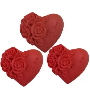 صابون تزیینی مدل قلبی مجموعه 3عددی
