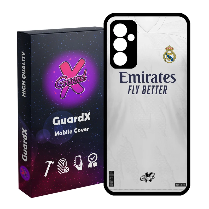 کاور گارد ایکس طرح Real Madrid مدل Glass10254 مناسب برای گوشی موبایل سامسونگ Galaxy A34 / A34 5G