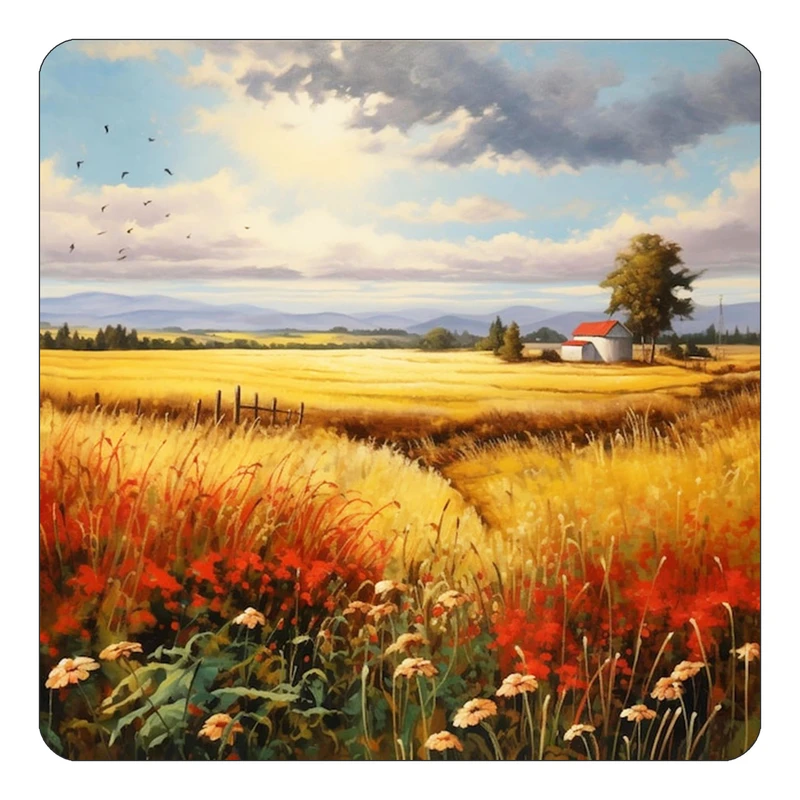 مگنت کاکتی طرح نقاشی رنگ روغن مدل mp71583