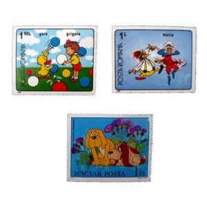 تمبر یادگاری مدل کارتونی کد aa-392 مجموعه 3 عددی