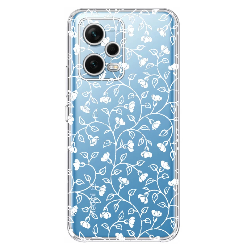 کاور مگافون طرح گل مدل C42-W مناسب برای گوشی موبایل شیائومی Redmi Note 12 Pro 5G  