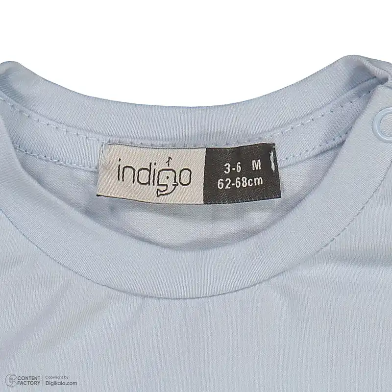 سرهمی نوزادی ایندیگو مدل 13209 رنگ آبی