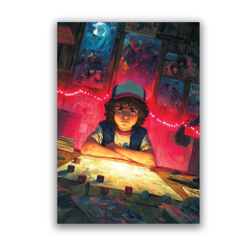 کارت پستال باژ طرح ناشناخته‌ها استرنججر تینگز داستین کد 60002