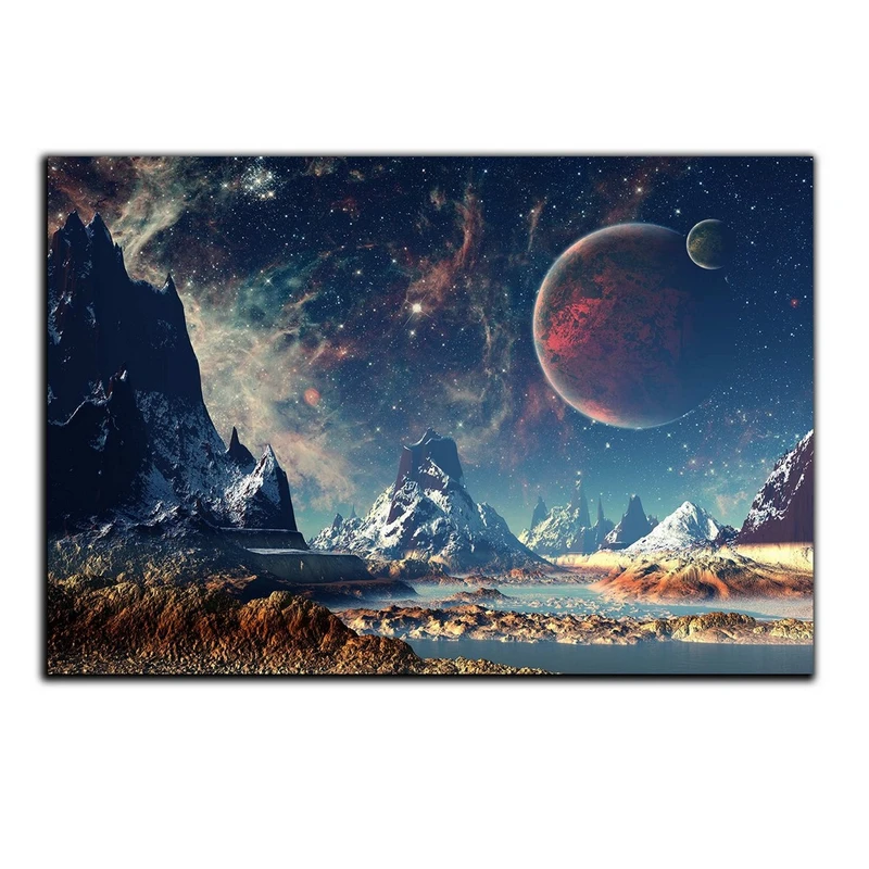 تابلو شاسی بکلیت طرح آسمان و هلال ماه مدل SH-4614