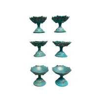 مجموعه ظروف هفت سین&nbsp;6 پارچه مدل پایه دار