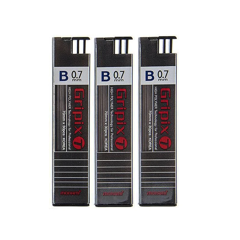 نوک مداد نوکی 0.7 میلی متری مونامی مدل Gripix-T بسته 3 عددی 