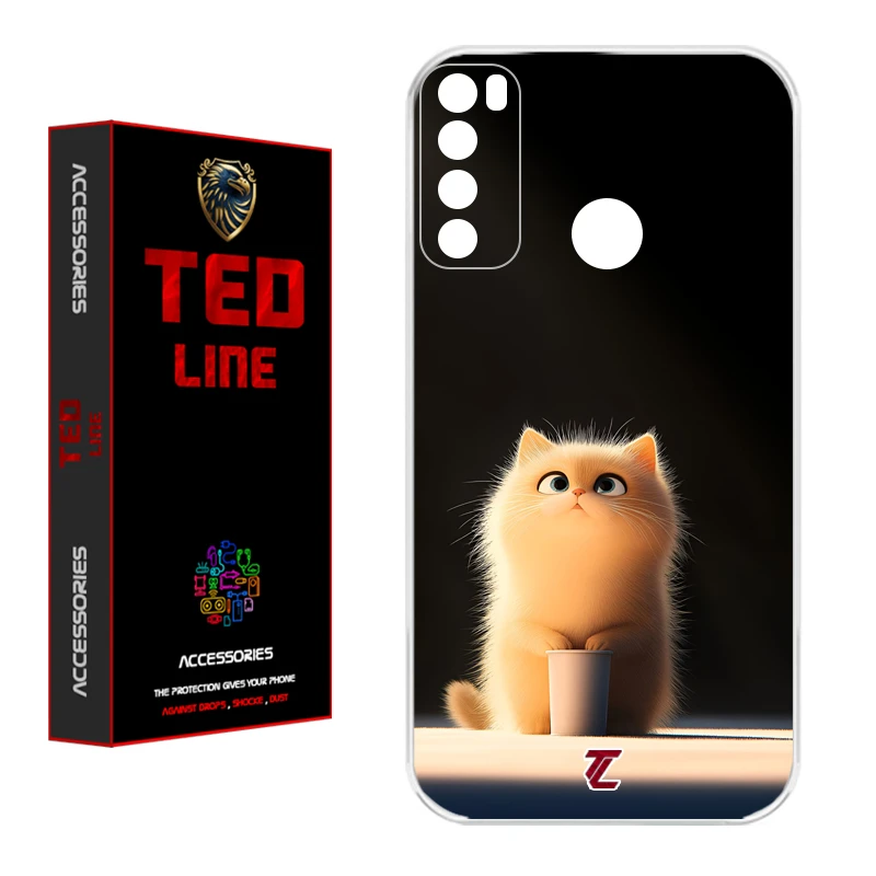 کاور تدلاین طرح گربه کد 1217 مناسب برای گوشی موبایل شیائومی Redmi Note 8