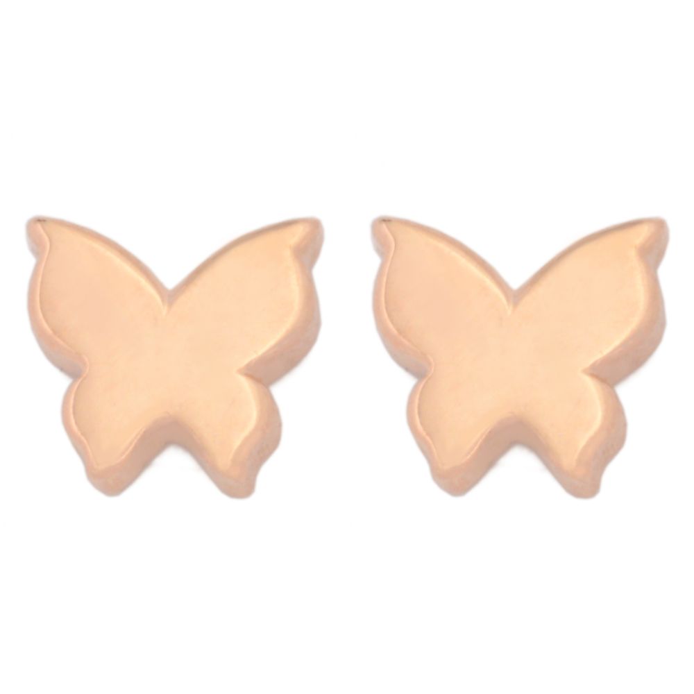 گوشواره طلا 18 عیار زنانه طلای مستجابی مدل پروانه کد 1670903