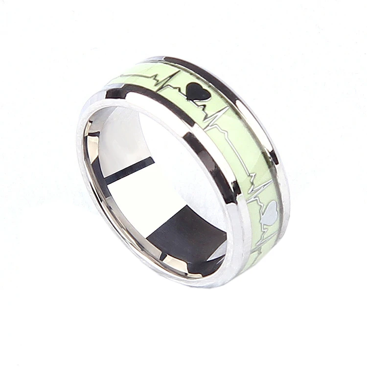 انگشتر مدل شب تاب طرح ضربان قلب