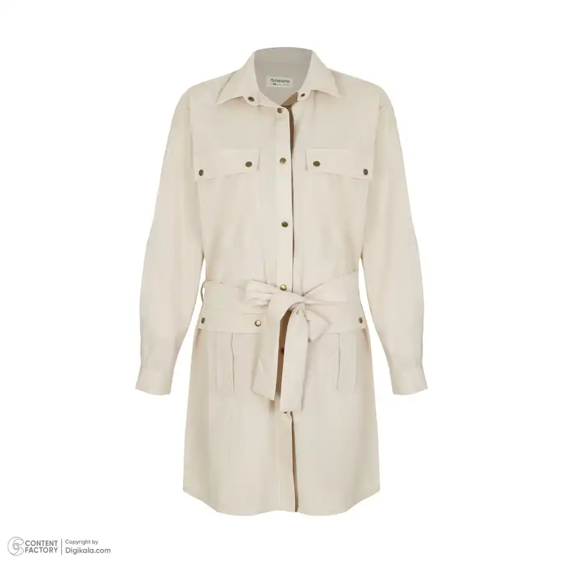 مانتو زنانه نیو نیل مدل a50207 رنگ کرم