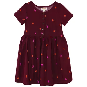 پیراهن آستین کوتاه یقه گرد دخترانه کت اند جک مدل SEP-MODSAZ0600