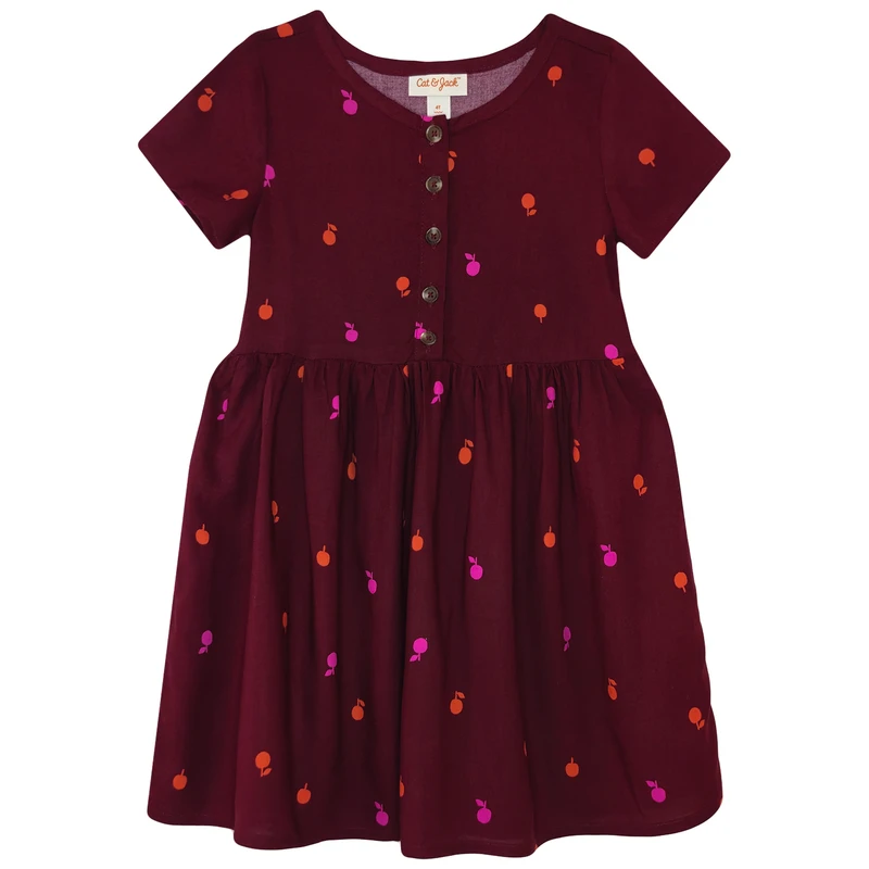 پیراهن آستین کوتاه یقه گرد دخترانه کت اند جک مدل SEP-MODSAZ0600