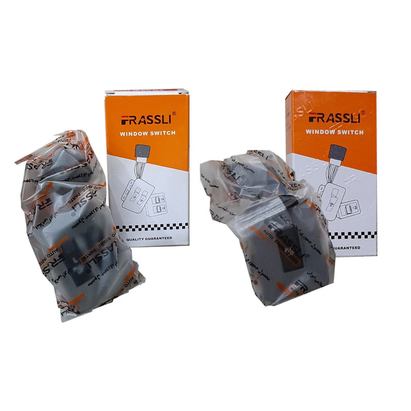 کلید شیشه بالابر فراسلی کد 1946 مناسب برای پراید مجموعه دو عددی