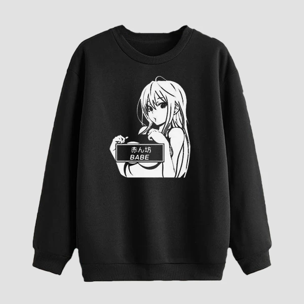 سویشرت دخترانه مدل دورس انیمه ای گنگ