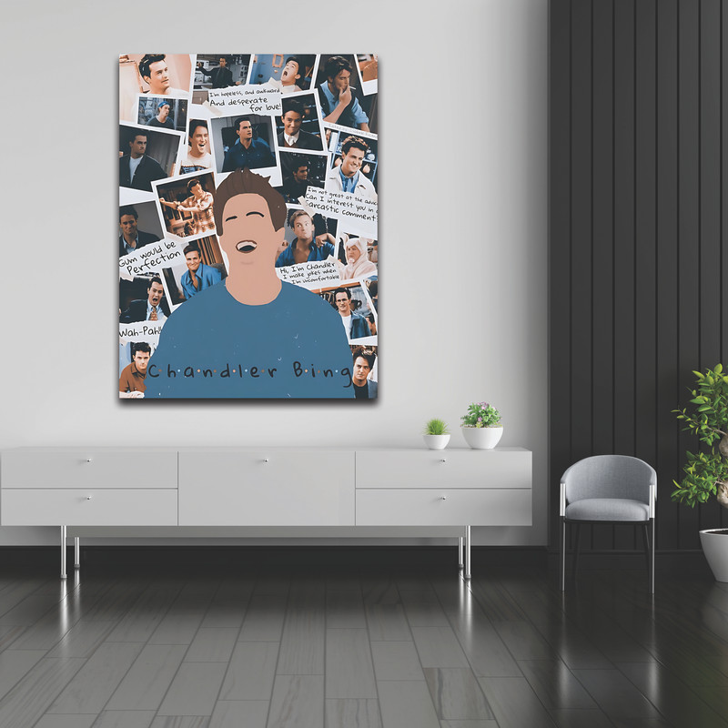 تابلو شاسی مدل فیلم و سریال طرح فرندز CHANDLER کد 08