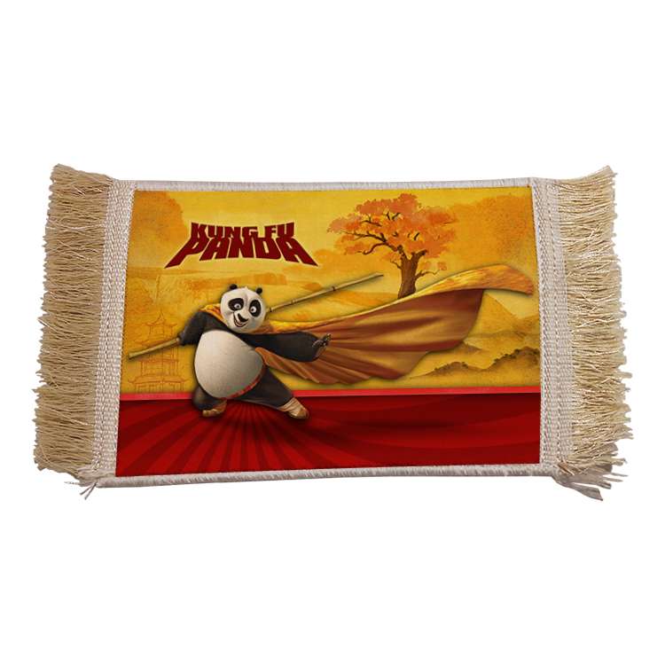 فرش ماشینی دیوارکوب مدل پاندا کونگ فو کار کد 25