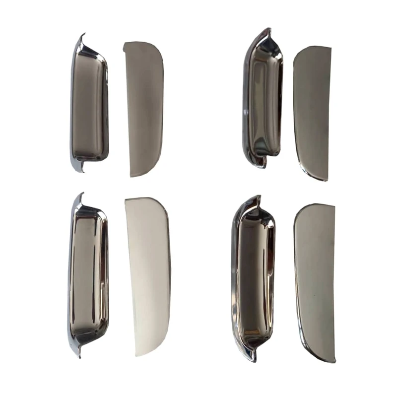 دستگیره درب بیرونی خودرو مدل استیل مناسب برای تیبا بسته 4 عددی