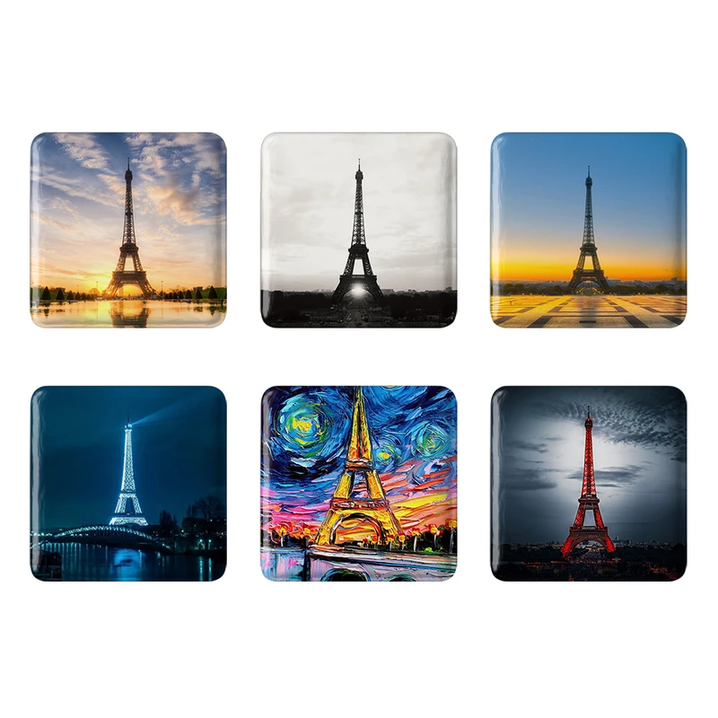 مگنت خندالو طرح برج ایفل کد 1231B مجموعه 6 عددی