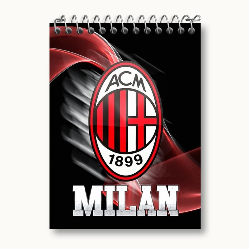 دفتر یادداشت 50 برگ خندالو مدل باشگاه آث میلان کد 27255