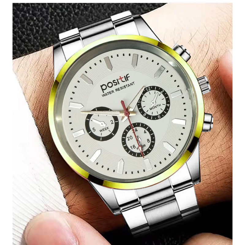 ساعت مچی عقربه‌ای مردانه مدل 3موتوره کد pos-sf1