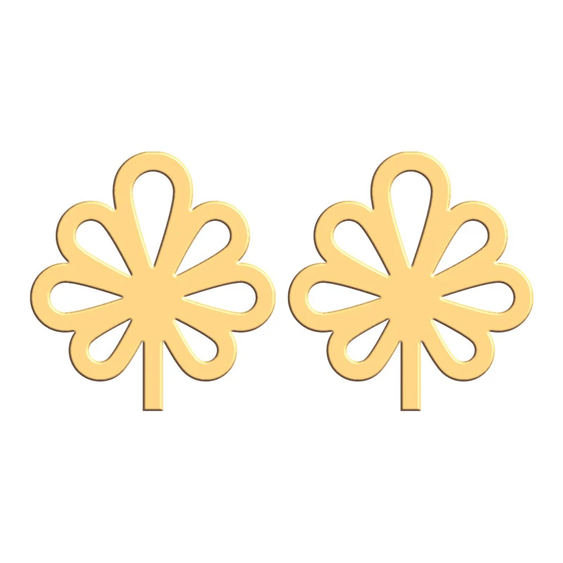 گوشواره طلا 18 عیار زنانه فرشته مدل طرح گل کد WEL-000189