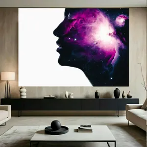 تابلو بوم طرح انتزاعی مدل ذهن کیهانی کد BK24259