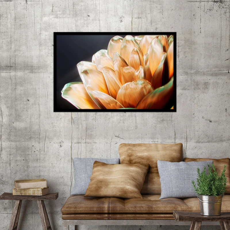 تابلو بکلیت طرح تصاویر هنری گل مدل B-bu1235