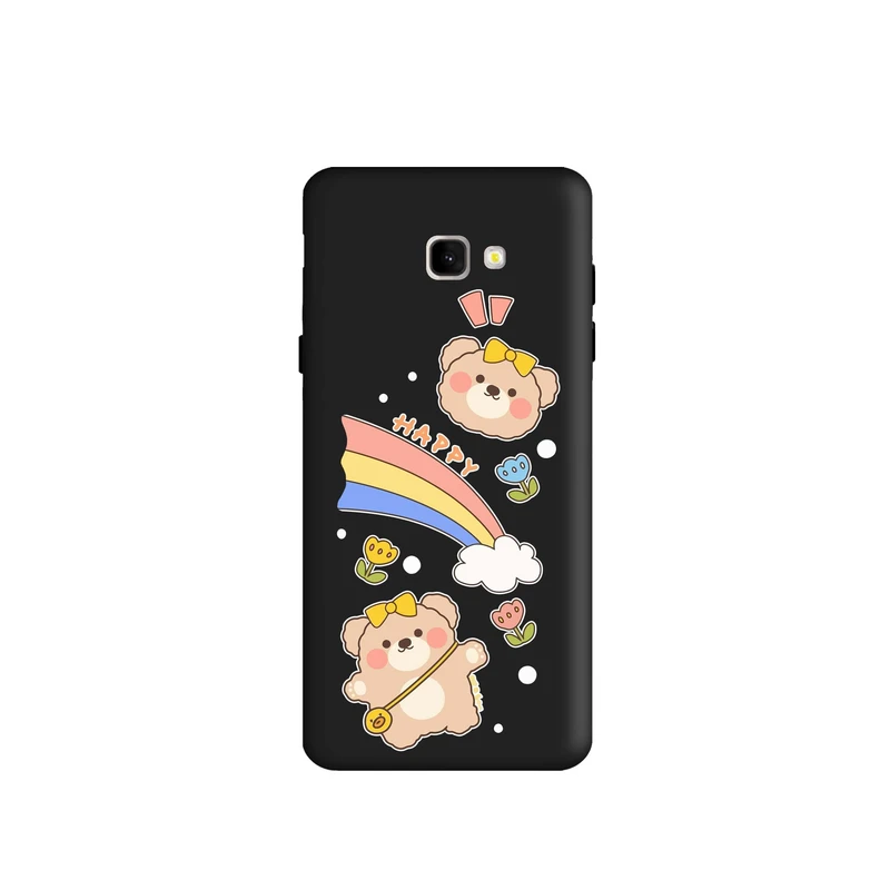 کاور طرح خرس رنگین کمان کد m848 مناسب برای گوشی موبایل سامسونگ Galaxy J4 Core / J4 Plus