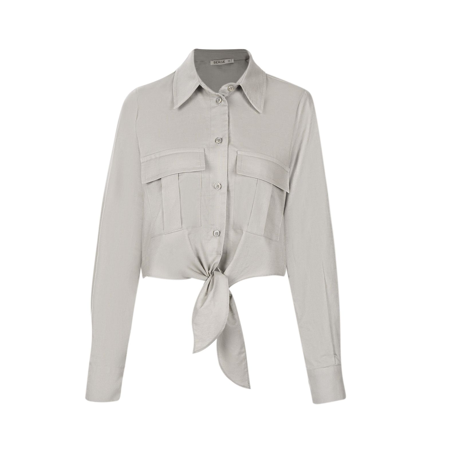 شومیز آستین بلند زنانه سرژه مدل 207361 رنگ کرم -  - 1