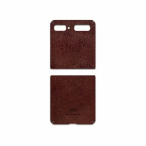 MAHOOT Natural-Leather Cover Sticker for Samsung Galaxy Z Flip