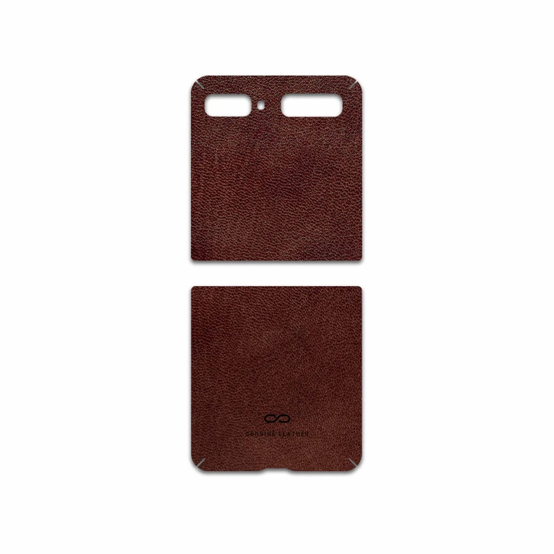 برچسب پوششی ماهوت مدل Natural-Leather مناسب برای گوشی موبایل سامسونگ Galaxy Z Flip