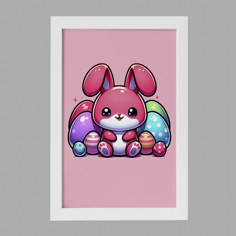 تابلو خندالو مدل خرگوش کیوت کد F7724