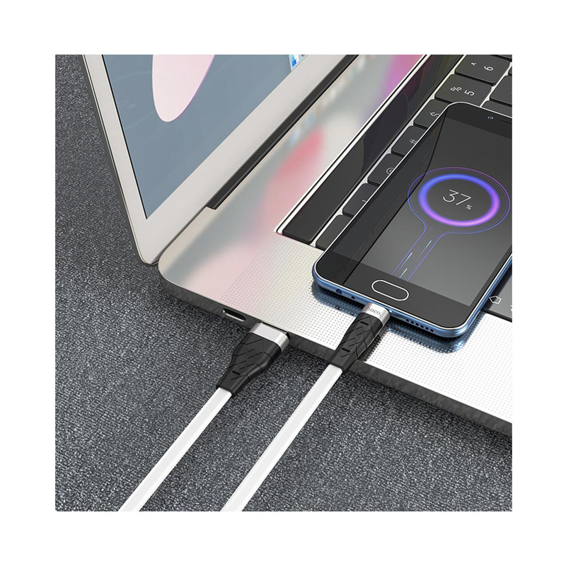 خرید و قیمت کابل تبدیل USB به MICROUSB هوکو مدل X53 Silicon طول 1 متر