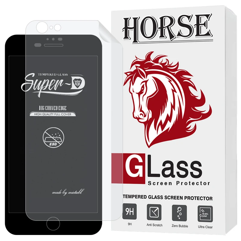 محافظ صفحه نمایش هورس مدل SUNH مناسب برای گوشی موبایل اپل iPhone 6s Plus / iPhone 6 Plus Black به همراه محافظ پشت گوشی
