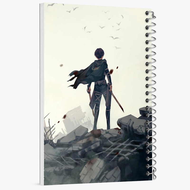 دفتر مشق 100 برگ خندالو طرح لیوای انیمه اتک آن تایتان Attack on Titan کد 18574