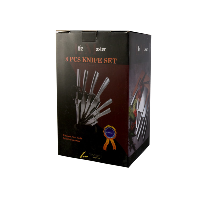 سرویس چاقوی آشپزخانه 8 پارچه لایف مستر مدل NHN-4001