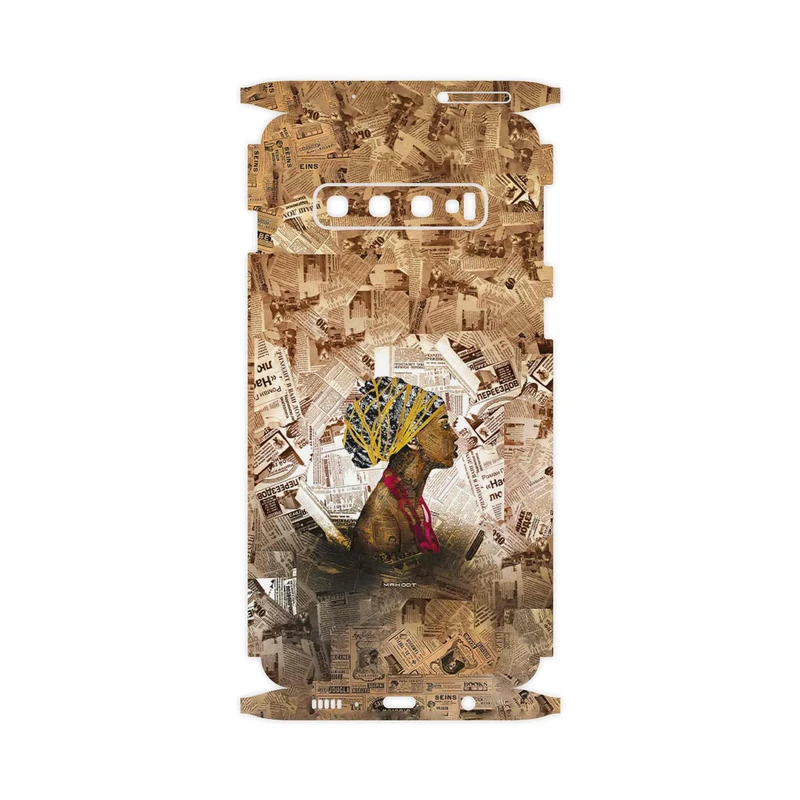 برچسب پوششی ماهوت مدل Collage of African Women-FullSkin مناسب برای گوشی موبایل سامسونگ Galaxy S10