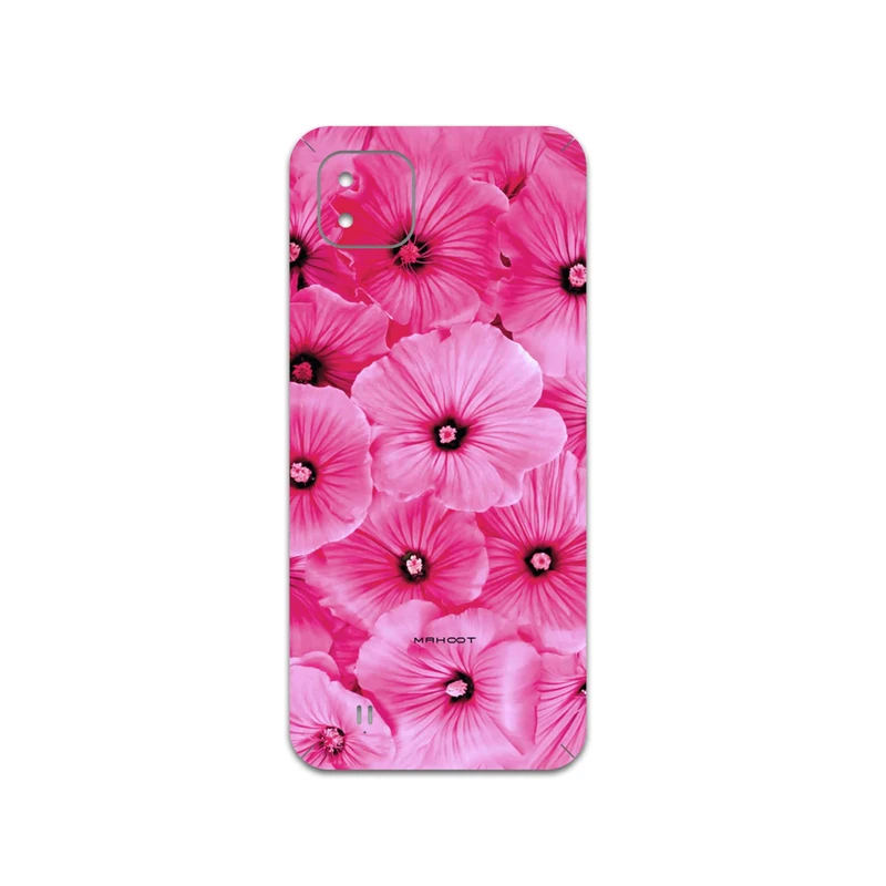 برچسب پوششی ماهوت مدل Pink-Flower مناسب برای گوشی موبایل ریلمی C11 2021