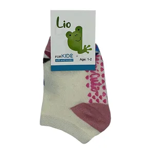 جوراب ساق کوتاه دخترانه لیو مدل کف استپ دار