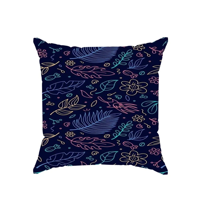 کوسن پاد آفرین مدل فانتزی رنگی مدرن گل و برگ کد 2169