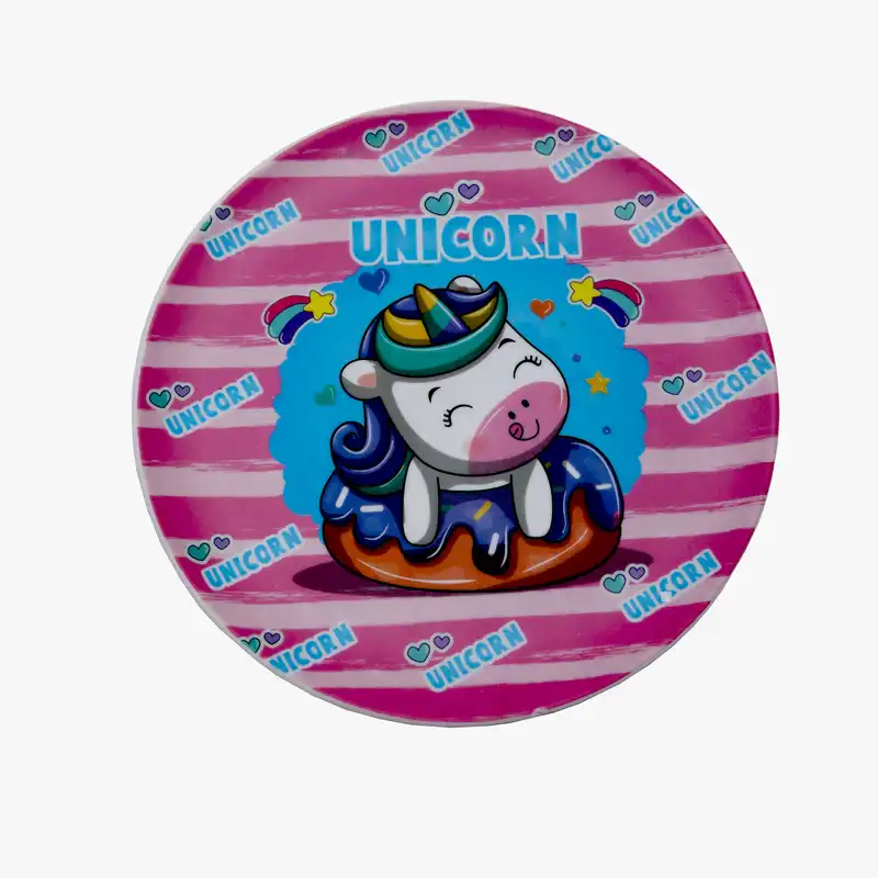 بشقاب کودک مدل یونیکورن کد YP1-E77-20CM