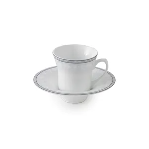 سرویس چای خوری 12 پارچه چینی زرین ایران مدل وایت رز