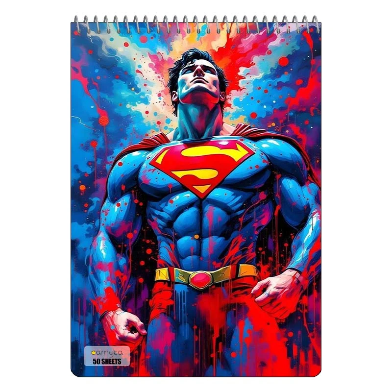 دفتر نقاشی 50 برگ سیمی کارنیکا طرح سوپرمن Superman کد 61998