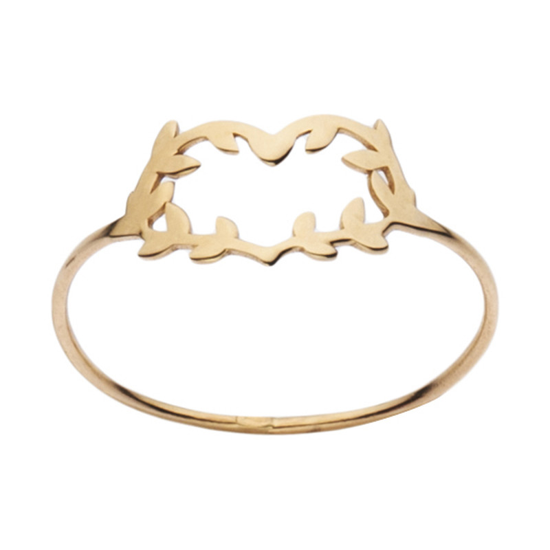 انگشتر طلا 18 عیار زنانه نیکان گلد مدل GH 778 سایز 56