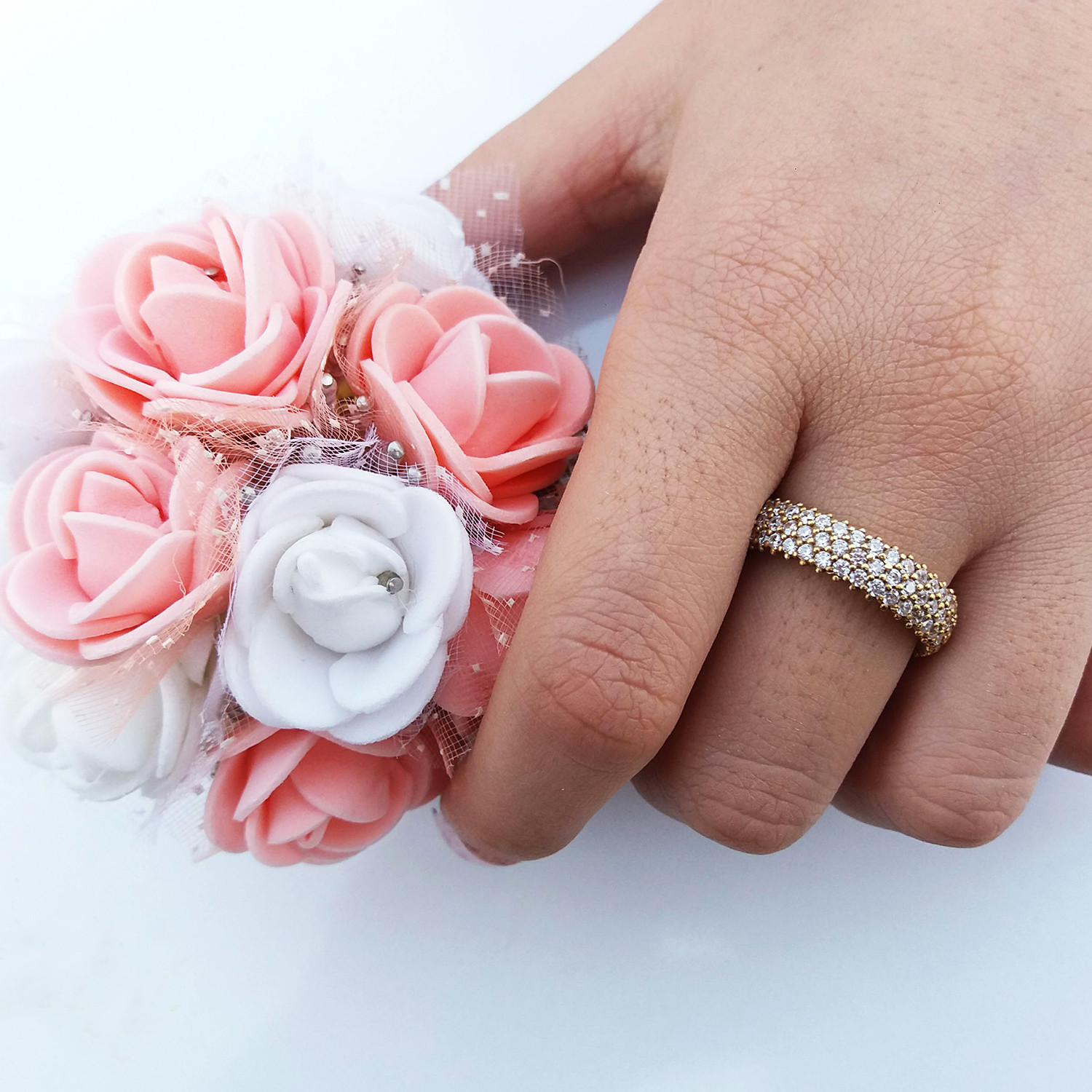 انگشتر نقره زنانه مدل پرنسس کد NG1586