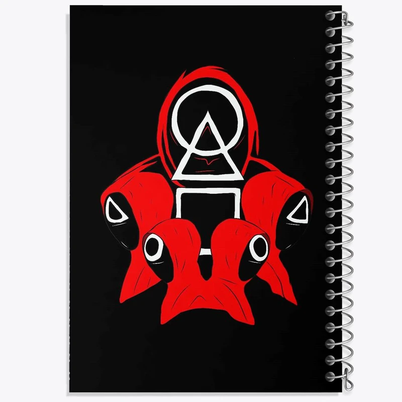 دفتر بولت ژورنال 50 برگ خندالو طرح بازی مرکب Squid Game کد 10833